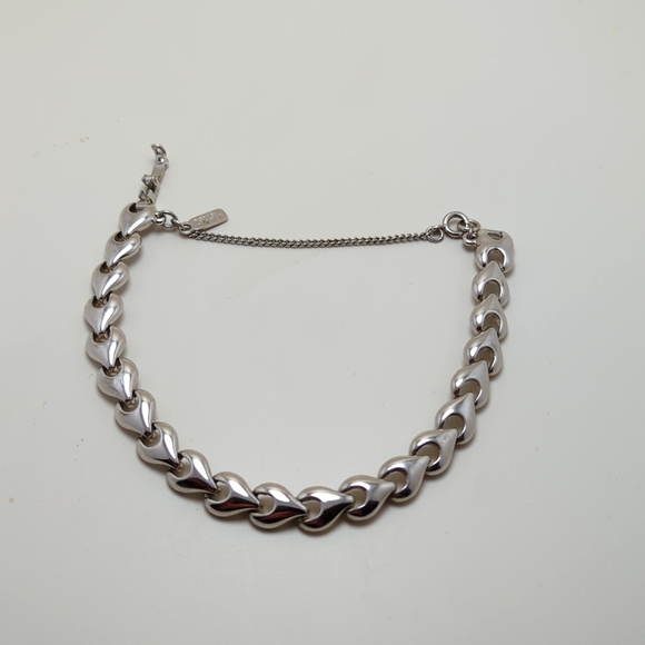 7 1/2" Monet silver bracelet